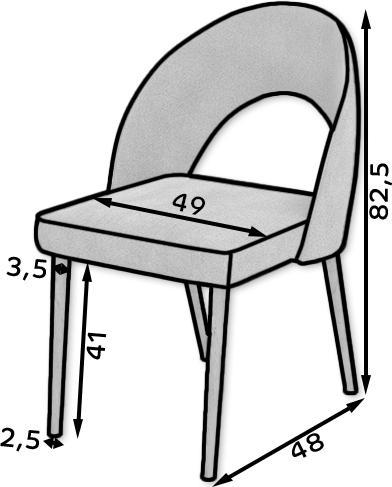 Actual product image ADRK Furniture Stuhl RODOS 82
