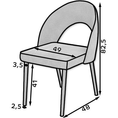 Thumbnail - ADRK Furniture, Stühle, Stuhl RODOS 82