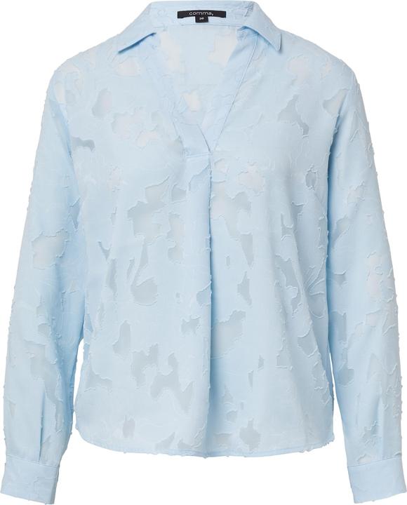 Produktbild Comma Bluse Semitransparente Jacquard-Bluse im Relaxed Fit (38)