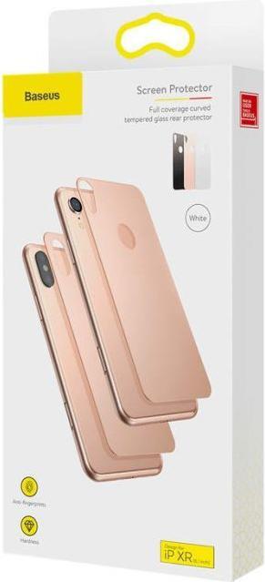 Produktbild Baseus iPhone Xr 03 mm Full coverage curved TGlass rear ProtectorGold (1 Stück, Apple iPhone XR)