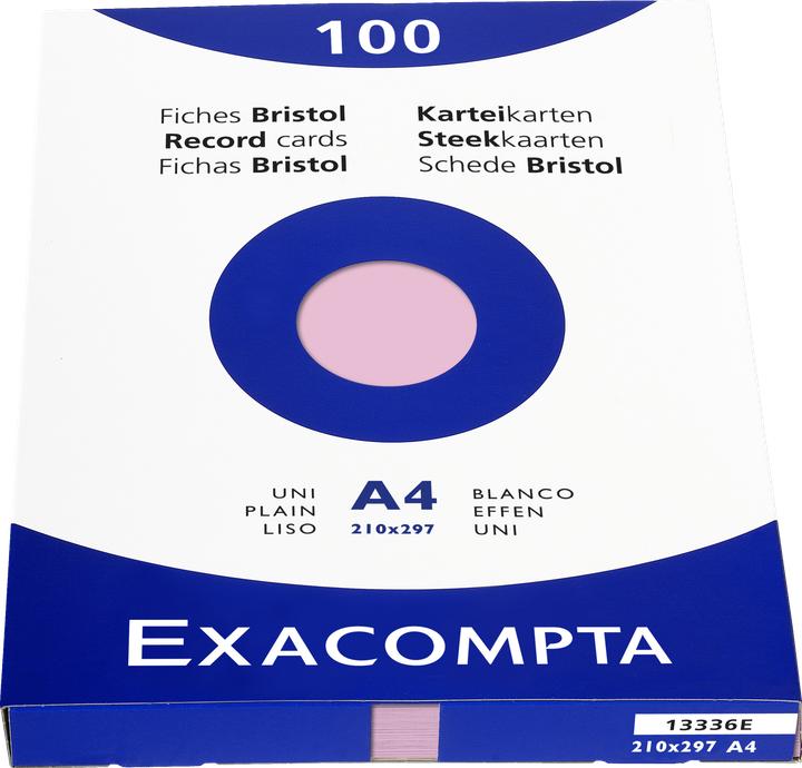 Exacompta Index cards (210 x 297 mm, 205 g/m², 100 x)