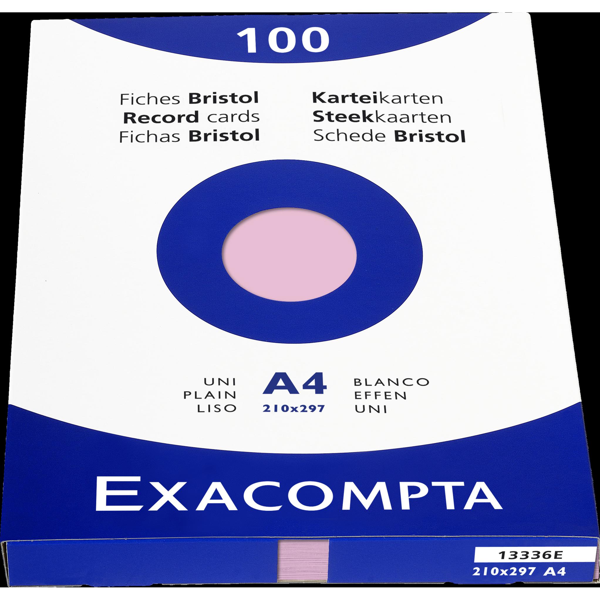 Exacompta, Karteikarten, Karteikarten (210 x 297 mm, 205 g/m², 100 x)