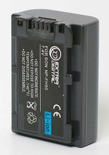 Actual product image Extra Digital Sony, NP-FH50 battery (Rechargeable battery)