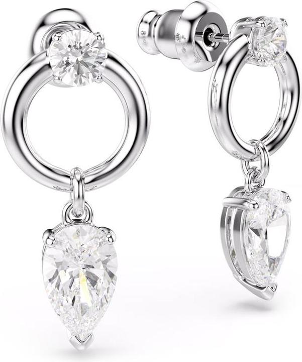 Immagine prodotto Swarovski Mesmera Drop Ohrhänger Verschiedene Schliffe Weiss Rhodiniert (Metallo Swarovski)
