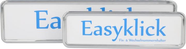 Image du produit Easyklick Titulaire d'une plaque d'immatriculation (Avant + arrière, Format long)
