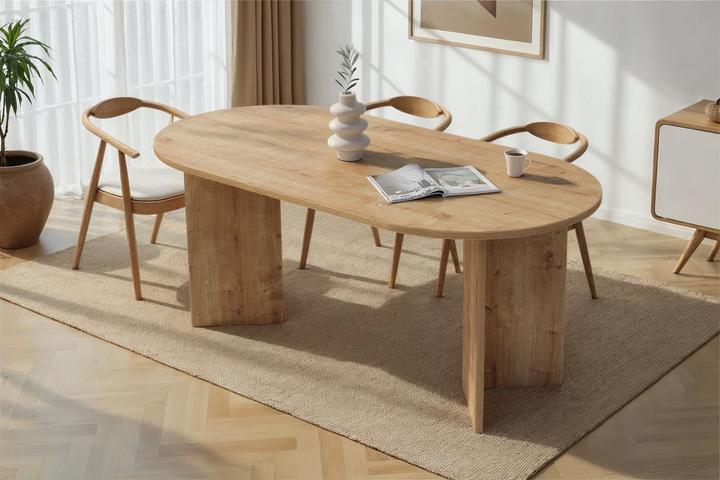 Actual product image Skye Decor Sablin Dining Table (180 x 75 x 90 cm)