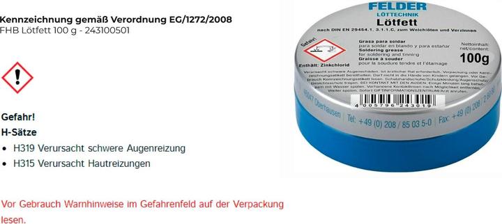 Actual product image Haupa Flux 100g tin paste 160096 (Soldering grease)