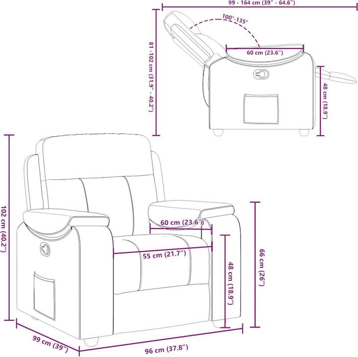 Produktbild vidaXL Relaxsessel