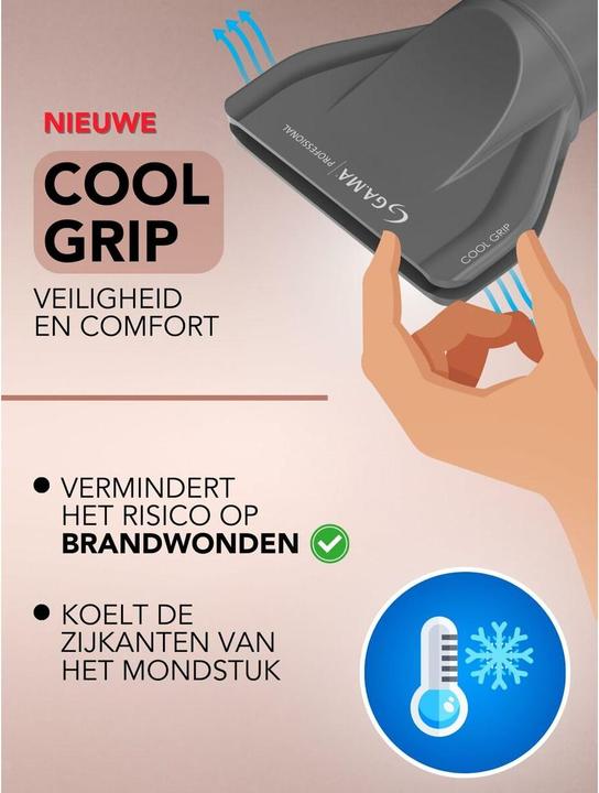 Immagine prodotto GAMA Asciugacapelli iQ 3 perfetto - oro rosa (1600 W)