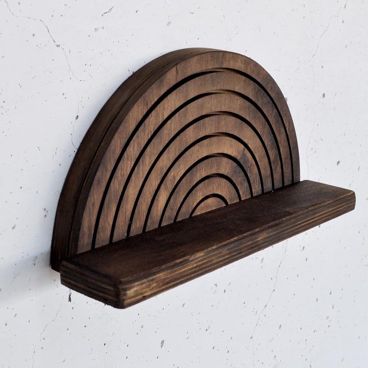Immagine prodotto Hanah Home Half-Circle Wooden Wall Shelf (31 x 9 x 16 cm)