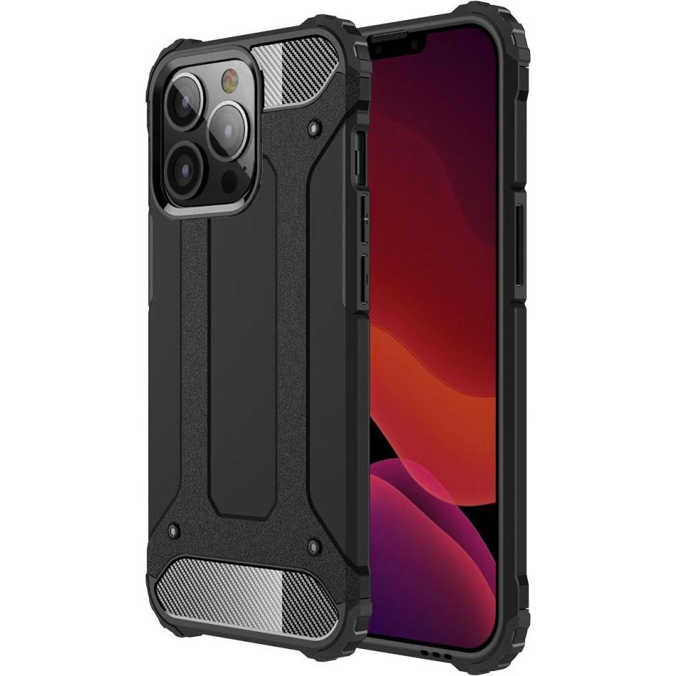 Cover-Discount iPhone 13 Pro - Hybrid Handyhülle schwarz (Apple iPhone 13 Pro), Smartphone Hülle, Schwarz