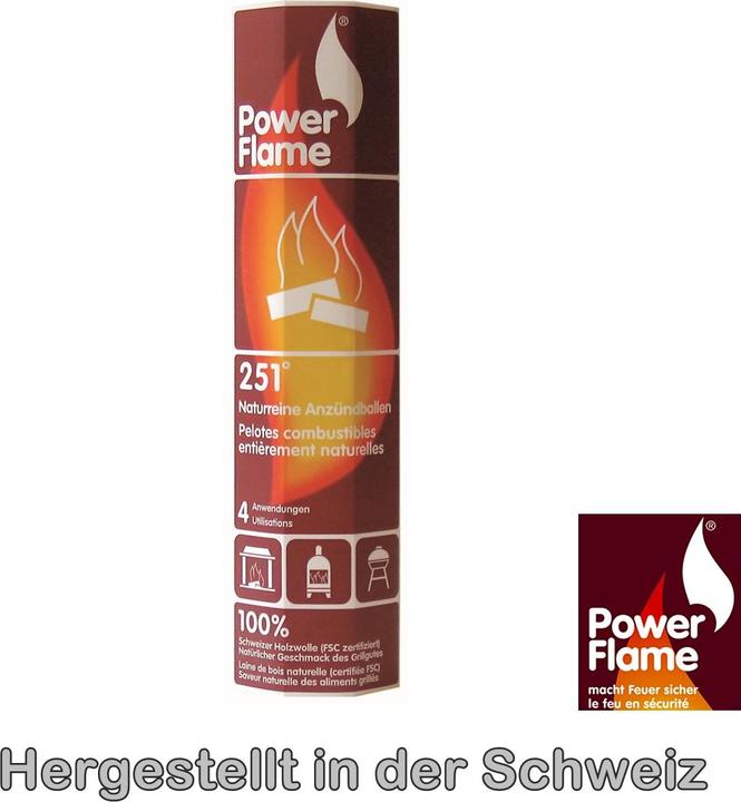 Actual product image Powerflame Biological, ecological kindling balls (4 pcs.)