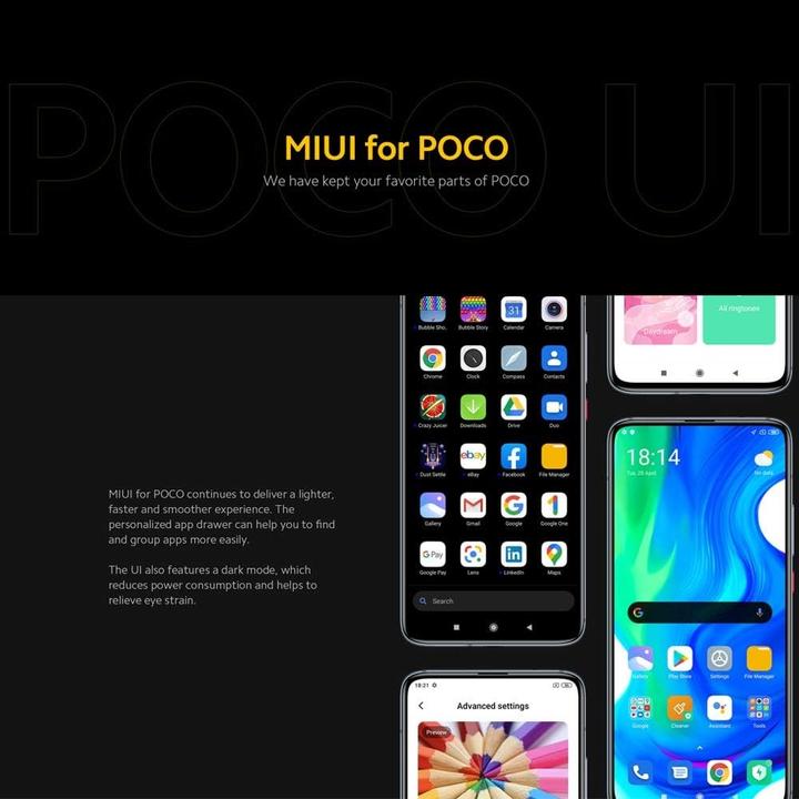 Actual product image Xiaomi Poco F2 Pro (128 GB, electric purple, 6.67", Dual SIM, 5G)