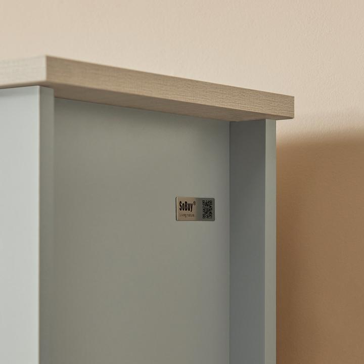 Actual product image SoBuy Bad Hochschrank (39 x 30 x 169 cm)