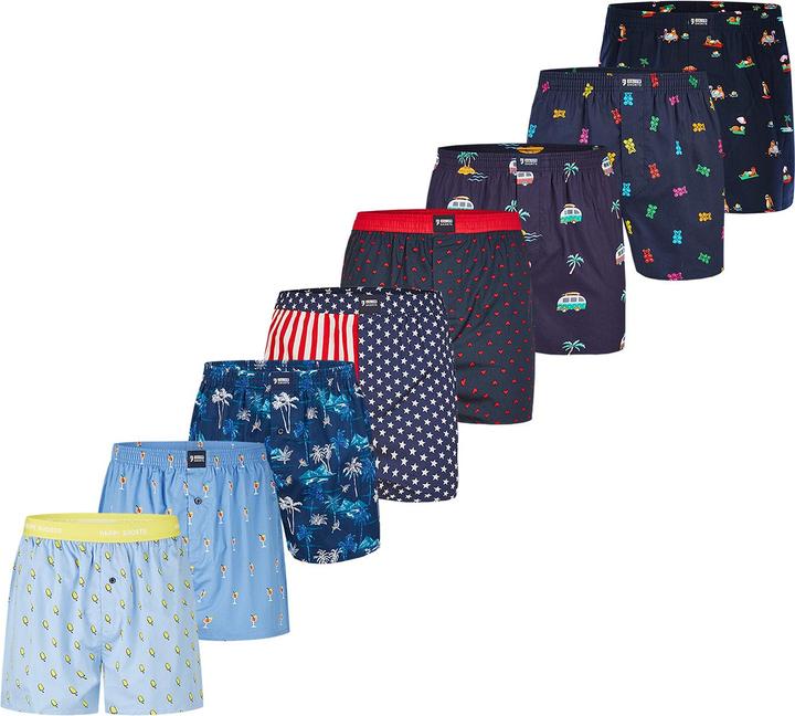 Produktbild Happy shorts Boxer Motiv Mix (XL, 8er Pack)