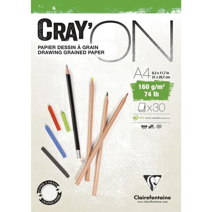 Image du produit Clairefontaine CrayOn A4 (160 g/m², 1x)