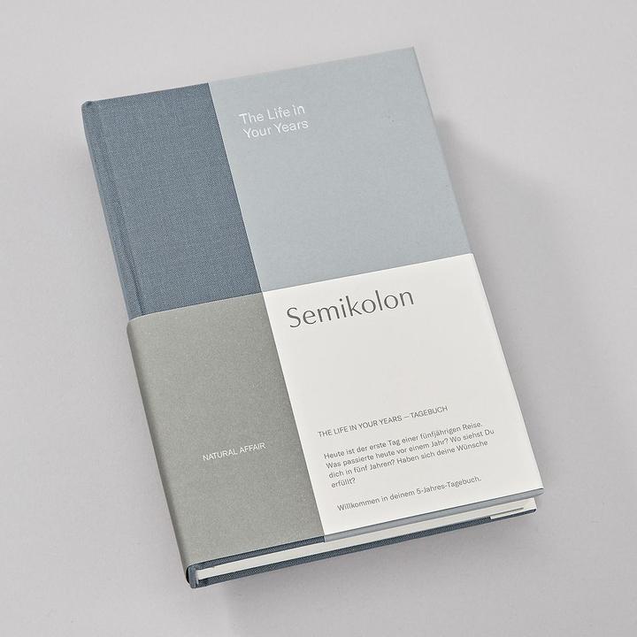 Actual product image Semikolon The Life in Your Years, 5-year book (A5), Sea Salt