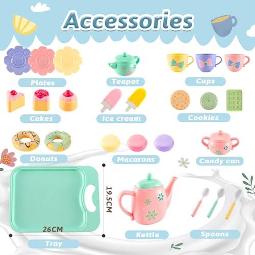 Immagine prodotto Activity Board Set da tè per bambini con accessori da cucina Giocattoli da tè per bambini Gioco di ruolo per