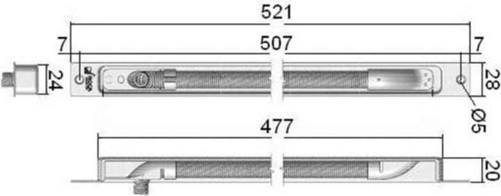 Immagine prodotto BSW Transizioni di cavi a scomparsa 1188 (Passaggi cavi)