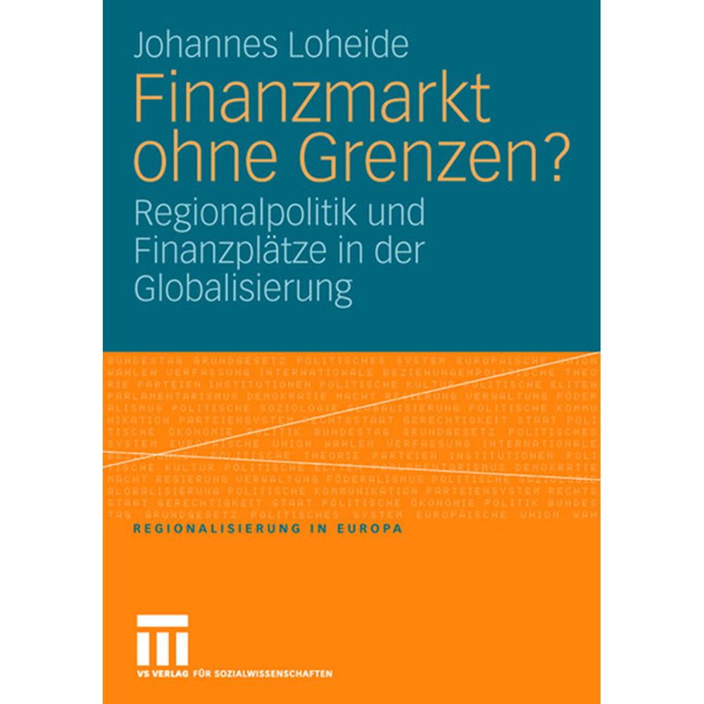 Finanzmarkt ohne Grenzen?, Fachbücher von Johannes Loheide