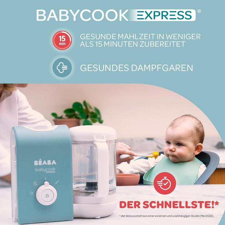 Actual product image Beaba Babycook Express, 4 in 1 baby food maker, fast cooking: less than 15 min, blending