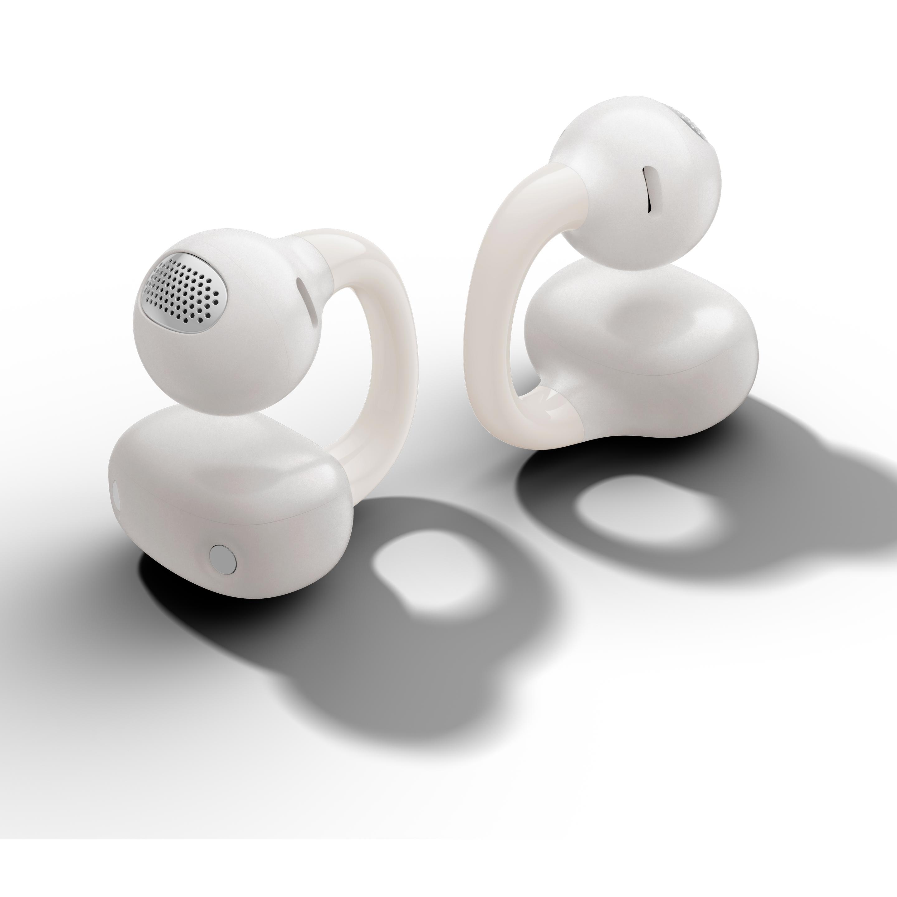 Edifier Comfo Q Open-Ear Wireless Sports Headphones - pearl white (Senza fili), Cuffie, Bianco