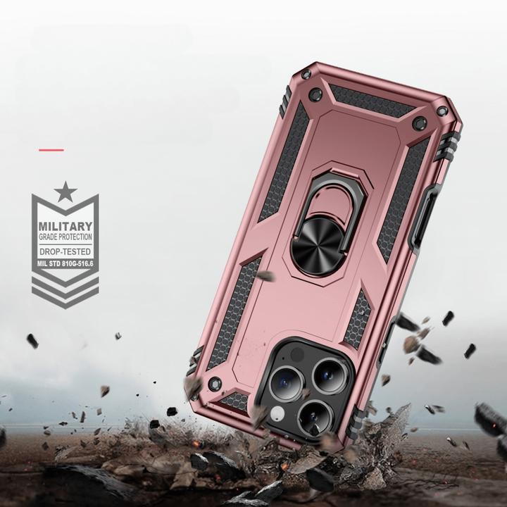 Actual product image Cover-Discount iPhone 16 Pro Max - Armor Case with kickstand (Apple iPhone 16 Pro Max)