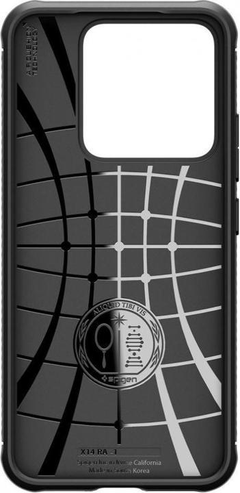 Actual product image Spigen Rugged Armor Xiaomi 14 czarny/matte black ACS07422 (Xiaomi 14)