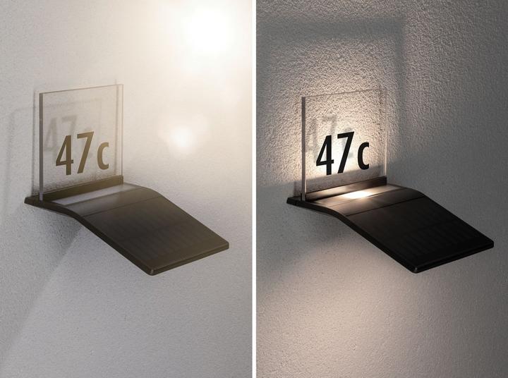 Immagine prodotto Paulmann Solare bel. numero civico Yoko (145 lm, IP44)