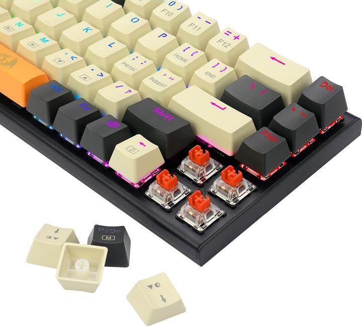 Actual product image Redragon Klawiatura K633 Ryze Red switch (K633CGO-RGB) (US, Cable)