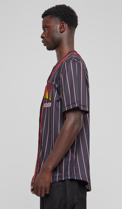 Produktbild Karl Kani KM233-003-1 KK Serif Pinstripe Baseball Shirt (S)