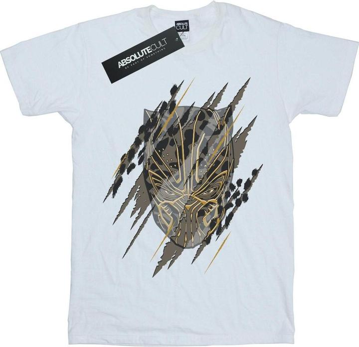 Produktbild Jungen Black Panther Gold Head TShirt (140, 146)