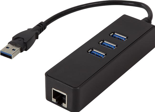 Immagine prodotto LogiLink Hub USB 3.0 a 3 porte con Gigabit Ethernet UA0173A (USB-A, 3 porte)