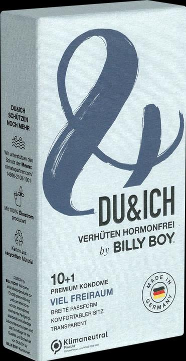 Immagine prodotto Billyboy Billy Boy "You & Me: Lots of Space" 10 + 1 Preservativi Premium per una contraccezione senza ormoni (11 pz.)