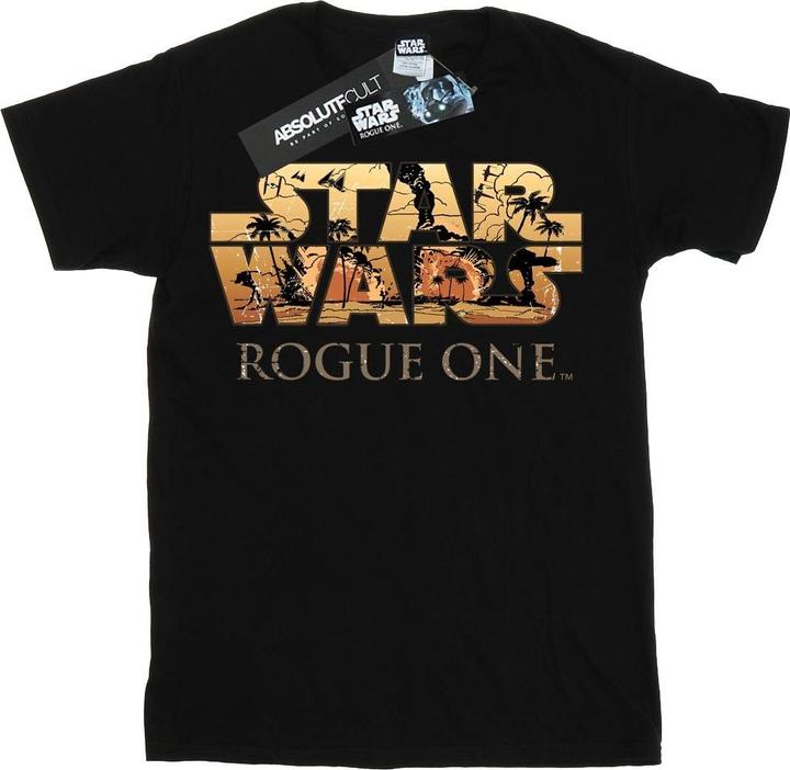 Immagine prodotto Star Wars Rogue One Logo Scene Maglietta Uomo (XL)