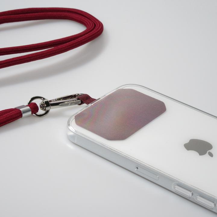 Actual product image PhoneLook Necklace universal adapter for smartphone cases mobile phone chain elegant Bordeaux