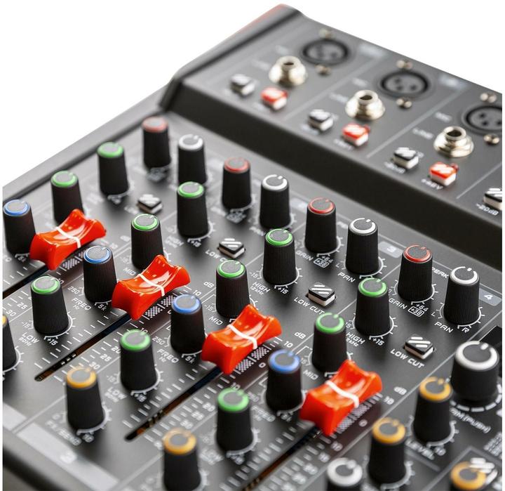 Immagine prodotto Vonyx VM-KG08 - Interfaccia audio a 8 canali con Bluetooth, DSP, lettore mp3 e USB (Mixer da studio e live)