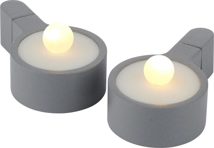 Produktbild Sirius LED-Teelichter Amalia 2 Stück, Grau (2 x)