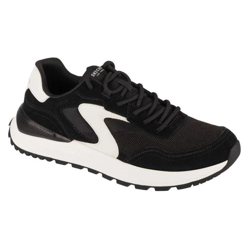 Skechers, Mannen, Sneakers, Fury - Fury Lace Laag 183265-Bkw - 41, Zwart, (41)