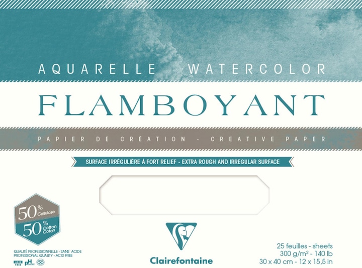 Immagine prodotto Clairefontaine Tecniche umide (300 g/m², 20 x)