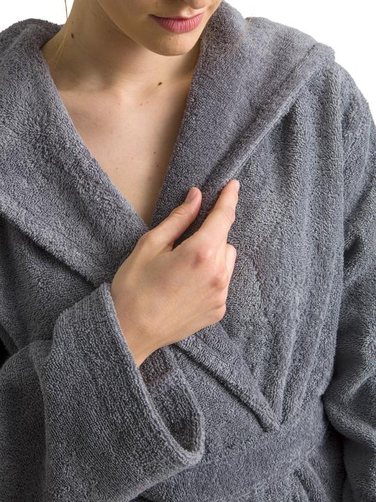 Actual product image Möve Superwuschel Kapuzenmantel grau (3XL)