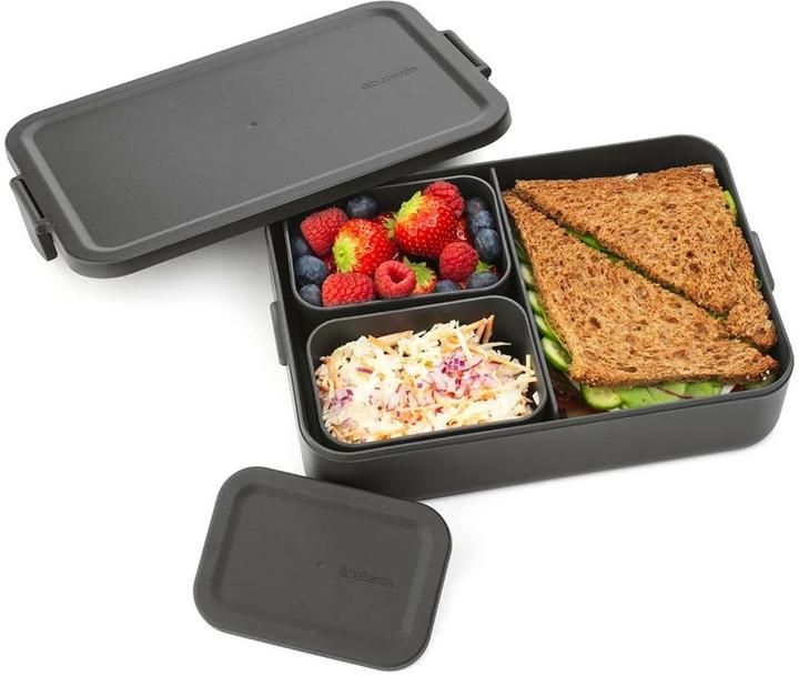 Productafbeelding Brabantia Lunchbox Make & Take 25,5 x 16,7 x 6,2 cm, Donkergrijs
