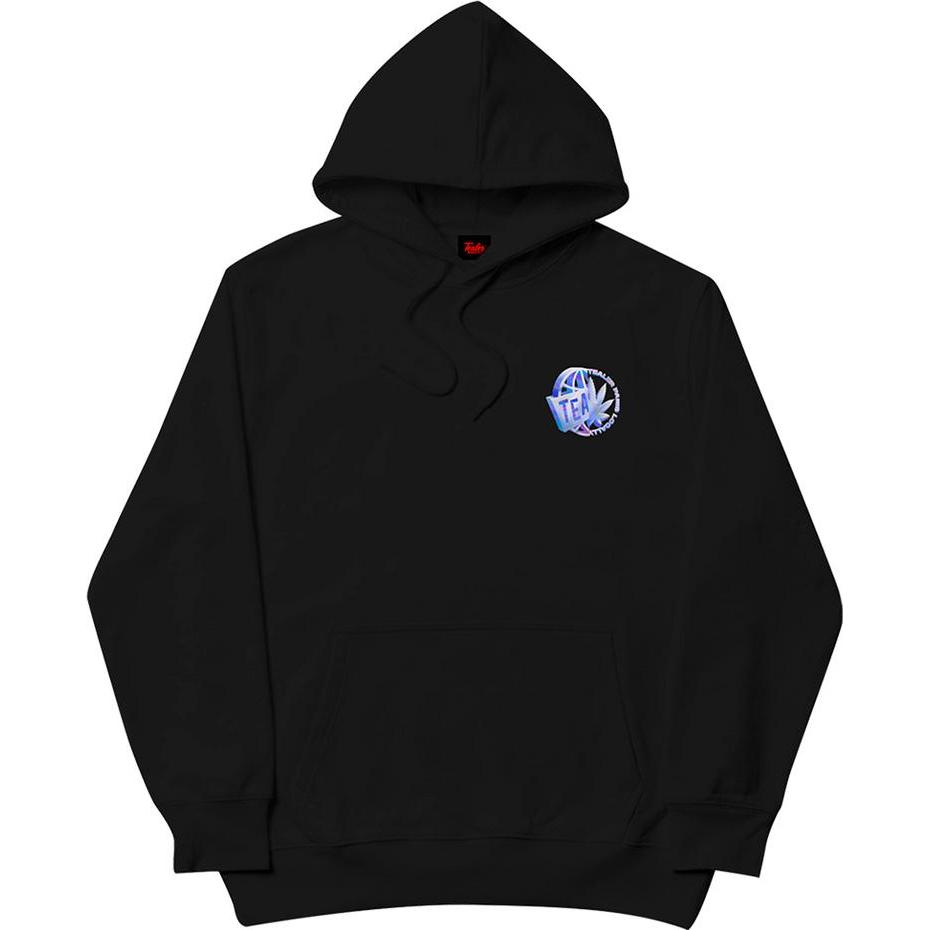 Tealer, Herren, Pullover, hoodie world wide weed, Schwarz, (M)