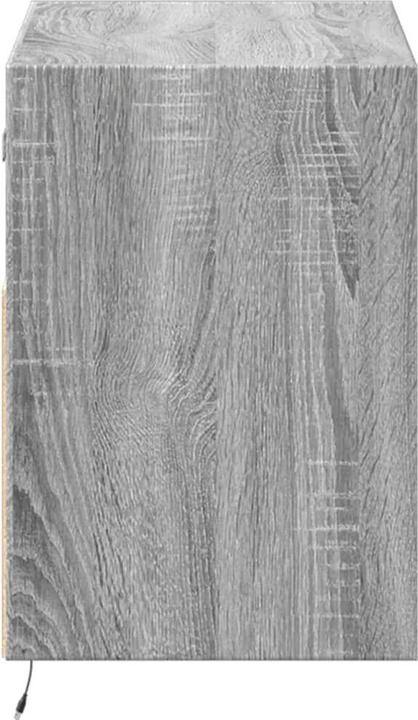 Image du produit vidaXL Armoire TV Armoire murale Lowboard Suspendu avec éclairage LED Gris Sonoma