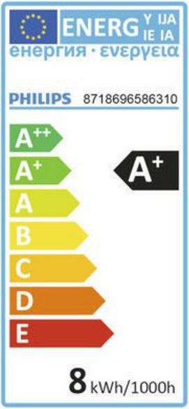 Energie-Label Philips LED (E27, 60 W, 806 lm, 1 x, F)