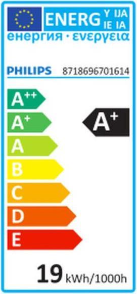 Energy Label Philips LED (E27, 13 W, 2000 lm, 1 x, D)