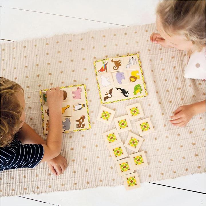 Actual product image Bigjigs Wooden animals lotto