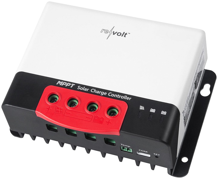 Actual product image Revolt MPPT solar charge controller for 12/24 V, up to 20 A / 520 W, Bluetooth and App