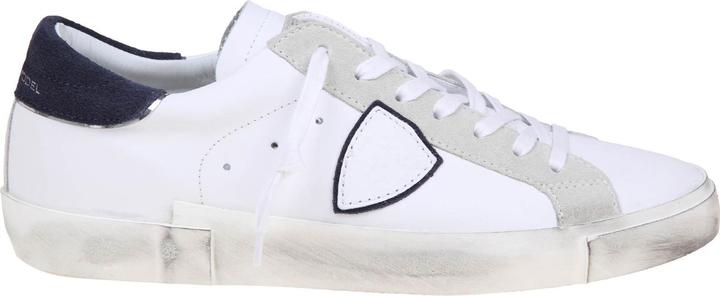 Actual product image Philippe Model prsx low sneakers in white/blue leather (40)