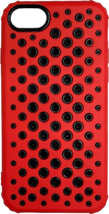Actual product image RPD iPhone 7/8/SE2020/SE 2022 - Perforated Case, Shockproof & Stylish, Red-Black (Apple iPhone 8, Apple iPhone 7)